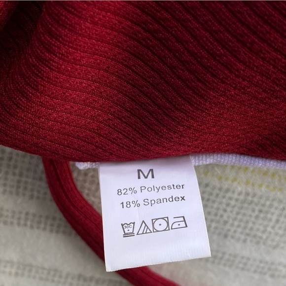 6 for$20♥️BNWT Zaful maroon swim top - Picture 4 of 4